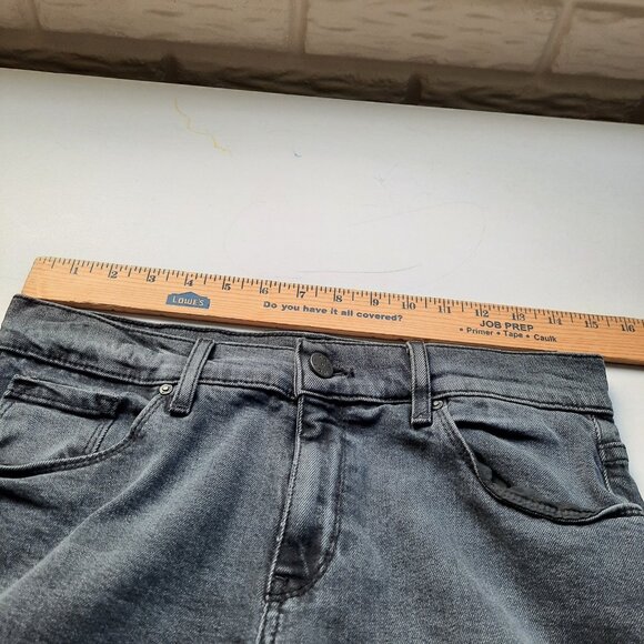 Mott & Bow Jeans Womens 28x32 Gray Black Boyfriend Slim‎ Straight Stretch Denim - Picture 7 of 11